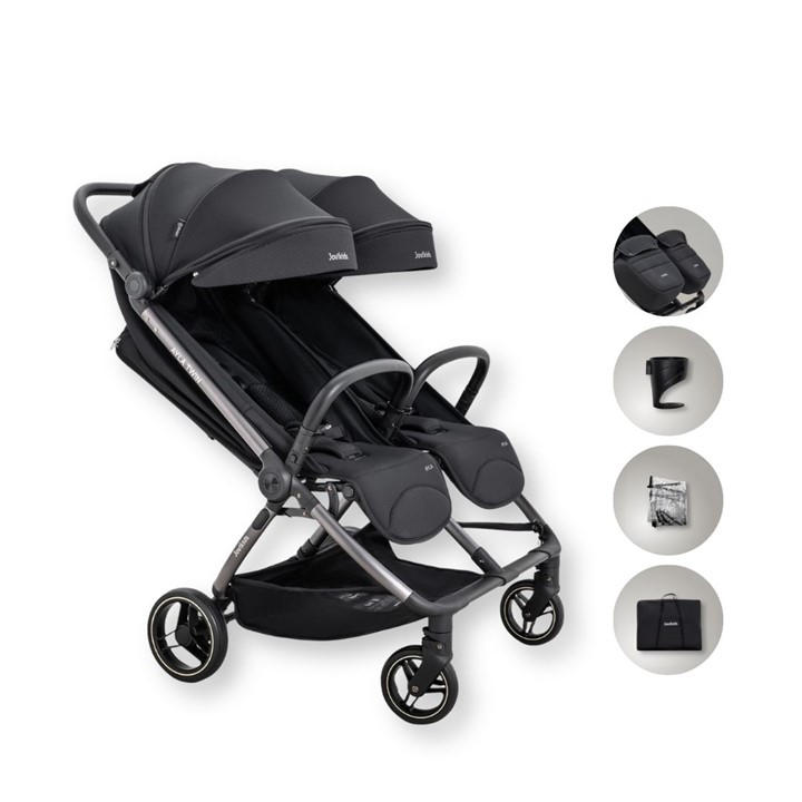 Jovikids  Black Ayla Twin Stroller - Urban in Size 1, Sports Direct