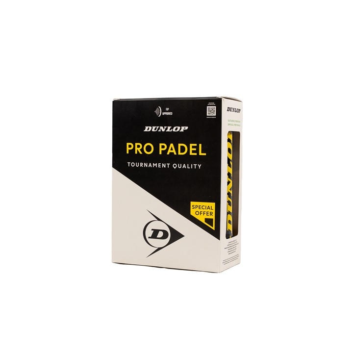 Dunlop  Yellow Pro Padel Balls, Sports Direct