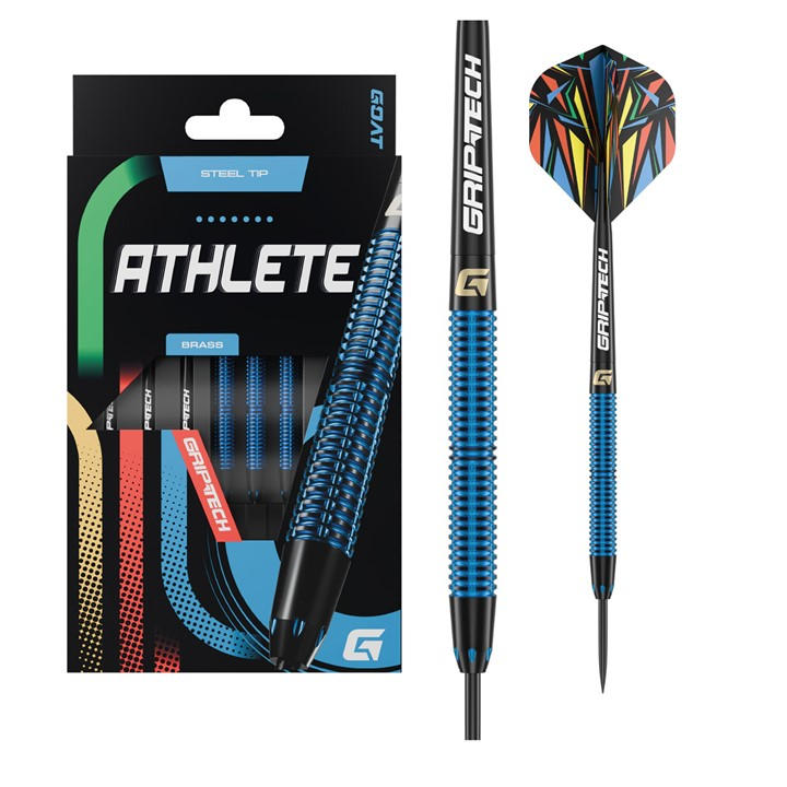 Goat  Blue Athlete Steel Tip Darts – Brass Range in Size 12g, Sports Direct