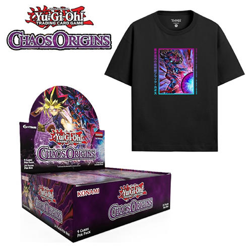 Yu-Gi-Oh - Chaos Origins Display + GAME Exclusive T-Shirt