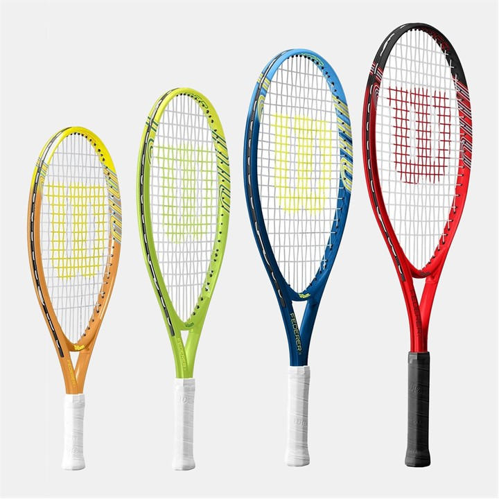 Wilson  Kids Black Federer  Tennis Racket in Size 19 Inch, Sports Direct