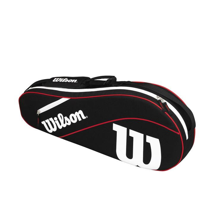 Wilson  Black Advantage Iii Triple Racket Bag, Sports Direct