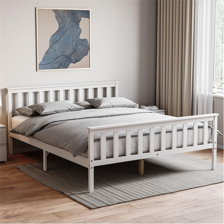 Milan    Vida Designs  King Size Wooden Bed, High Foot, Football by Lassic, Sports Direct