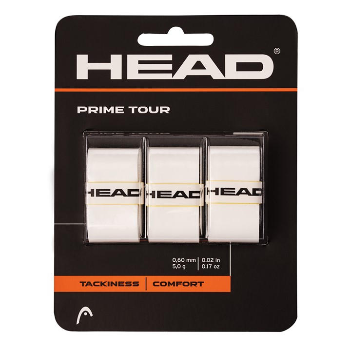Head  White Prime Tour Overgrip, Sports Direct