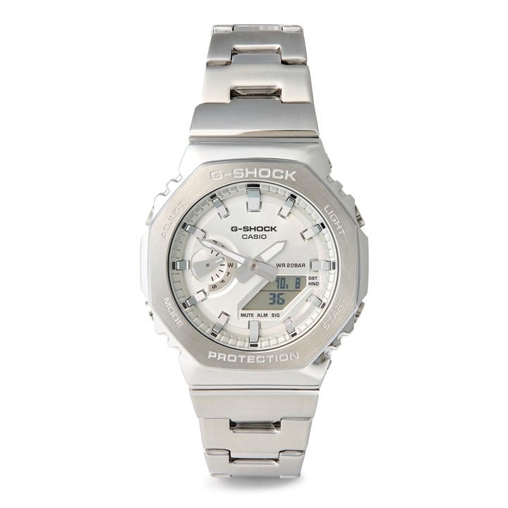 G Shock Men's Silver Digital Watches, Sports Direct