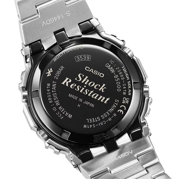 Silver - G SHOCK - Men's GMW-B5000 Digital Solar Stainless Steel Watch