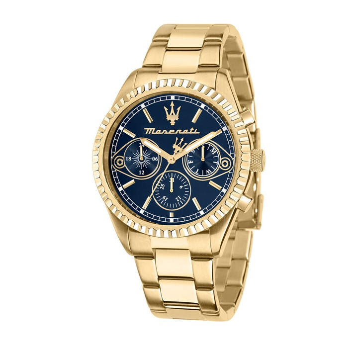 Maserati Men's Gold Competizione Analogue Quartz Watch, Sports Direct