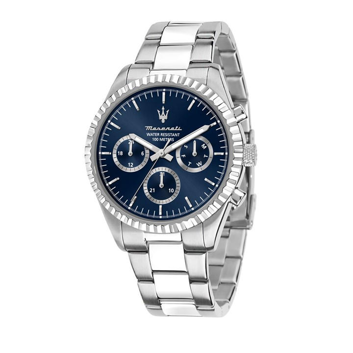 Maserati Men's Silver Competizione Analogue Quartz Watch, Sports Direct