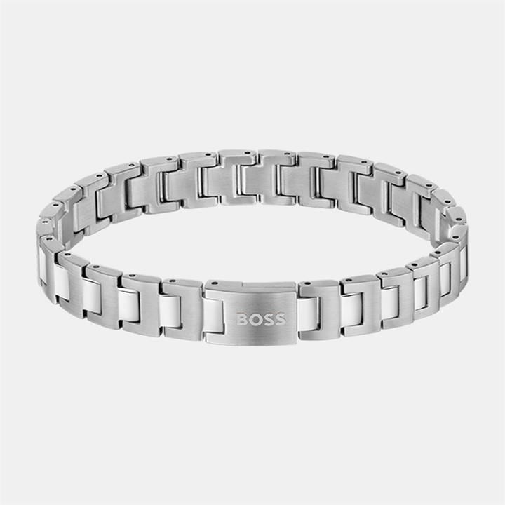 Boss Men's Silver Gents Candor Bracelet in Size 190mm, Sports Direct