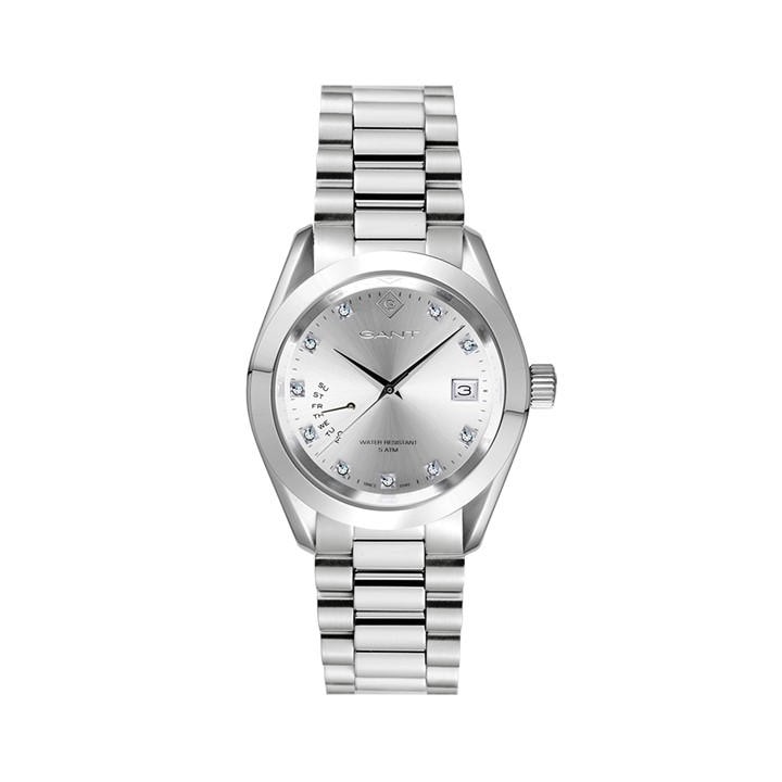 Gant  Silver Castine Analogue Quartz Watch, Sports Direct