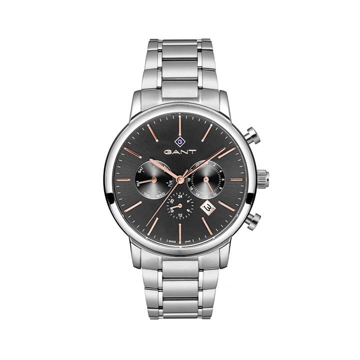 Gant Men's Silver Cleveland Analogue Quartz Watch, Sports Direct