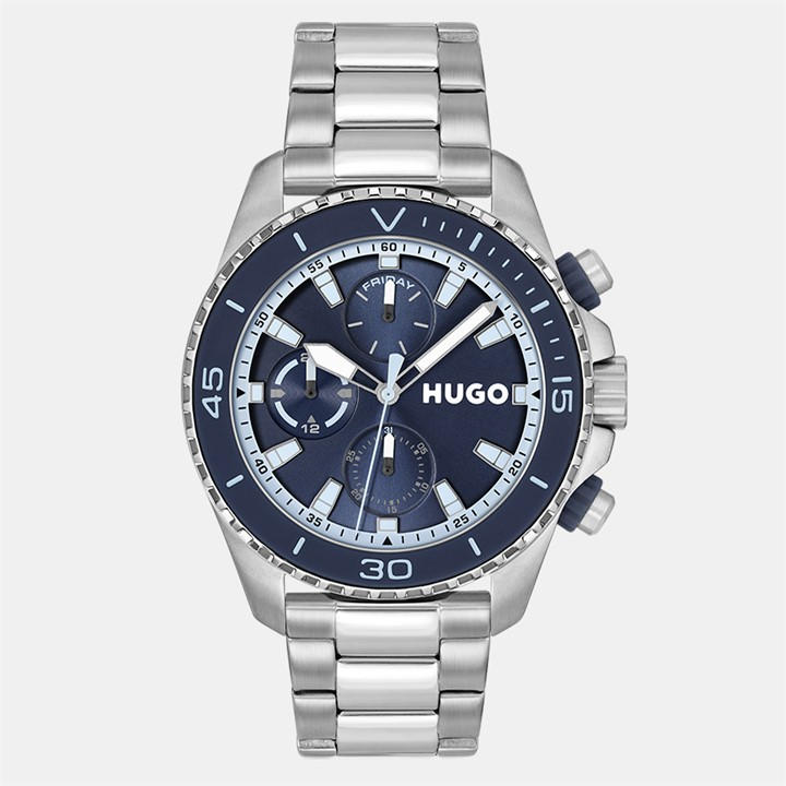 Hugo Men's Blue Gents #Dive Watch in Size 42, Sports Direct
