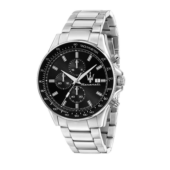 Maserati Men's Silver Quartz Analogue Watch, Sports Direct