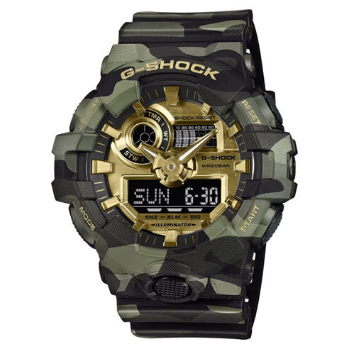 G SHOCK - Men's Bold Camo Series GA-700CMG-3AER Digital Watch