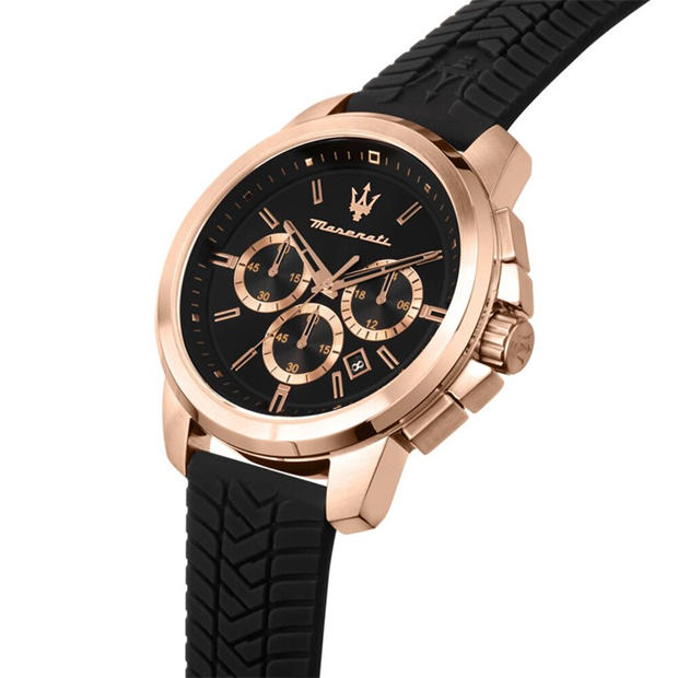 Злато/Черно - Maserati - Men's Successo Quartz Analogue Watch