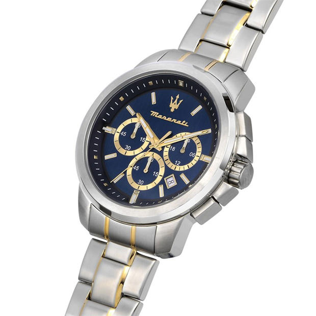 Синьо/Сребро - Maserati - Men's Successo Quartz Analogue Watch