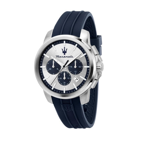 Синьо/Сребро - Maserati - Men's Successo Quartz Analogue Watch