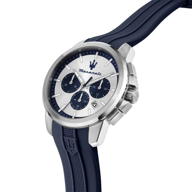 Синьо/Сребро - Maserati - Men's Successo Quartz Analogue Watch