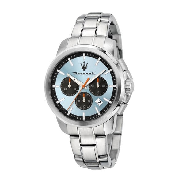 Синьо/Сребро - Maserati - Men's Successo Quartz Analogue Watch