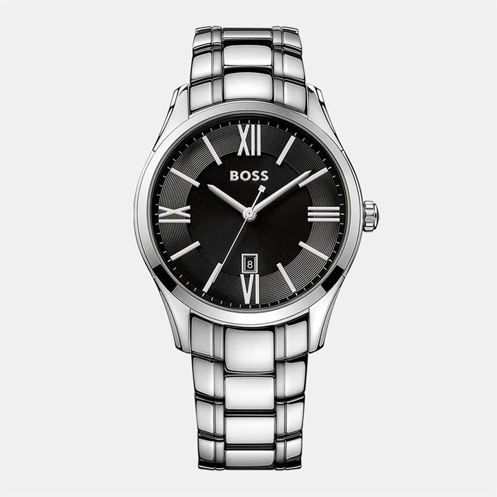 Boss Men's Silver Gents Ambassador Watch, Sports Direct
