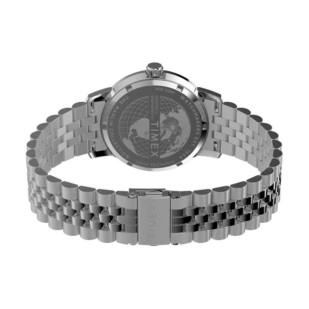 Синьо/Сребро - Timex - Men's Marlin Analogue Quartz Watch