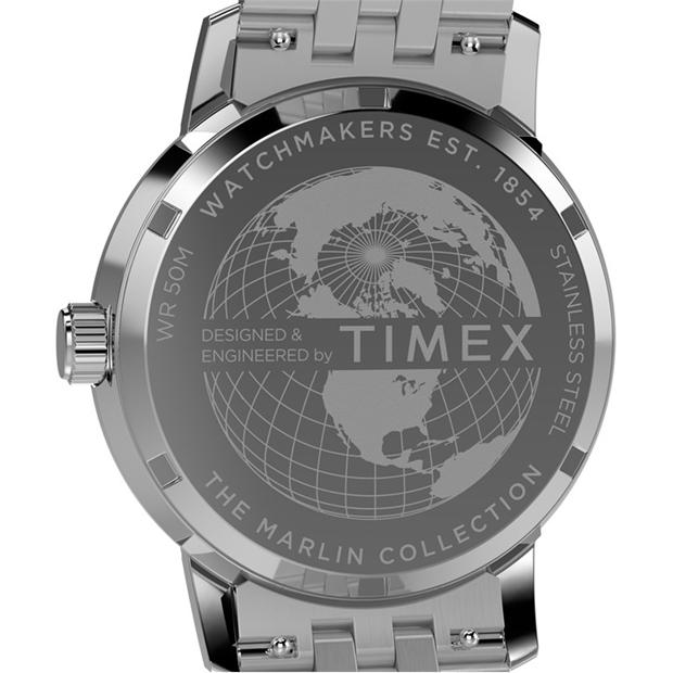 Синьо/Сребро - Timex - Men's Marlin Analogue Quartz Watch