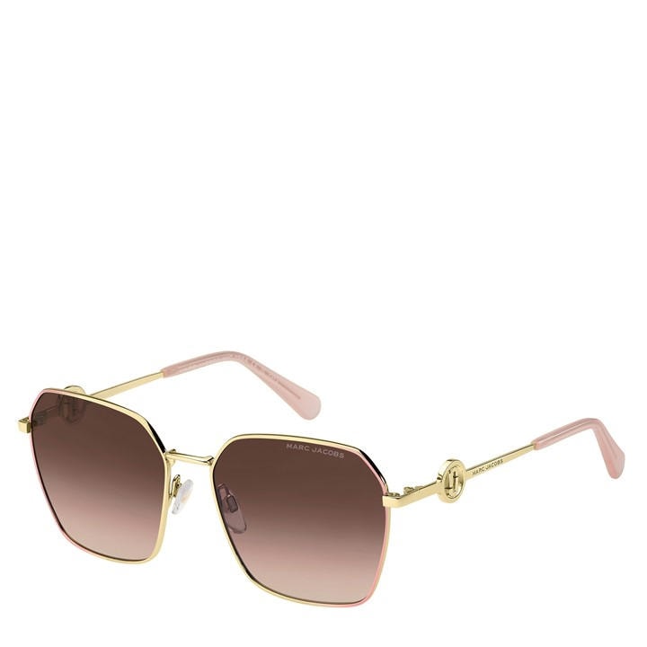 Marc Jacobs Women's Gold Square Sunglasses, Sports Direct