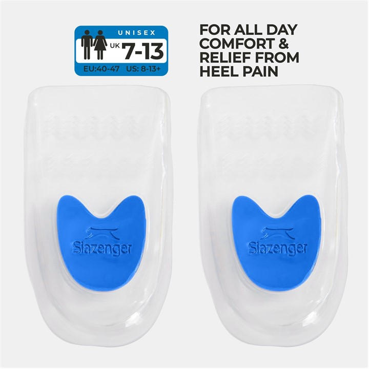 Slazenger White Gel Heel Cups, Sports Direct