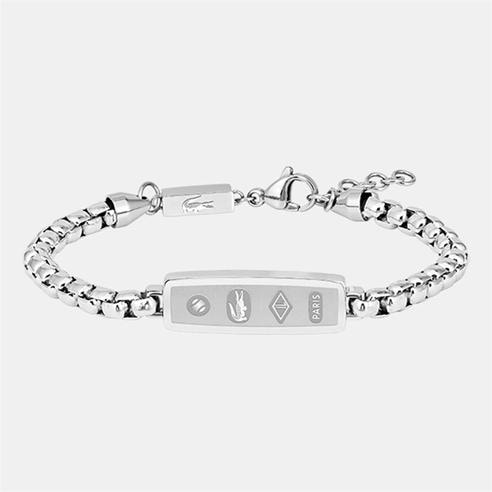 Lacoste - Lacoste Mens District Stainless Steel Reversible Pendant Bracelet