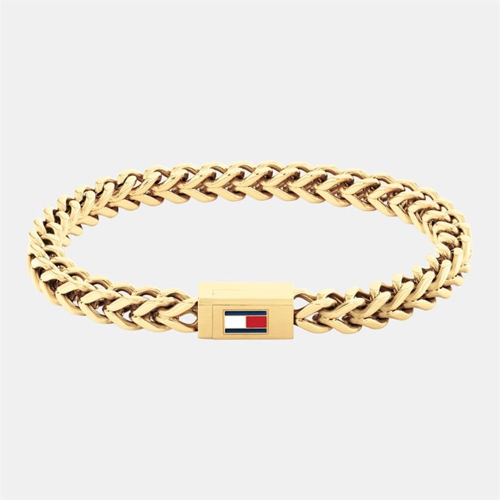 Tommy Hilfiger Men's Gold ’S Chain Bracelet in Size 190mm, Sports Direct