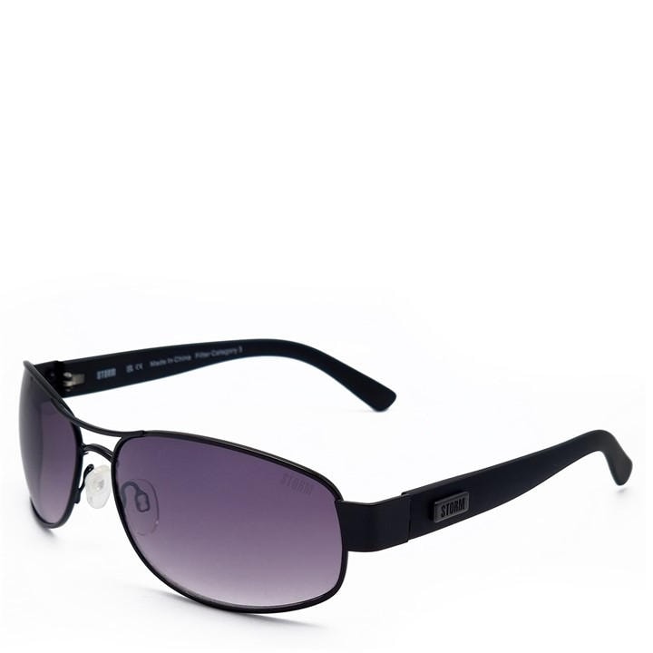 Storm Men's Black Aviator Sunglasses, Sports Direct