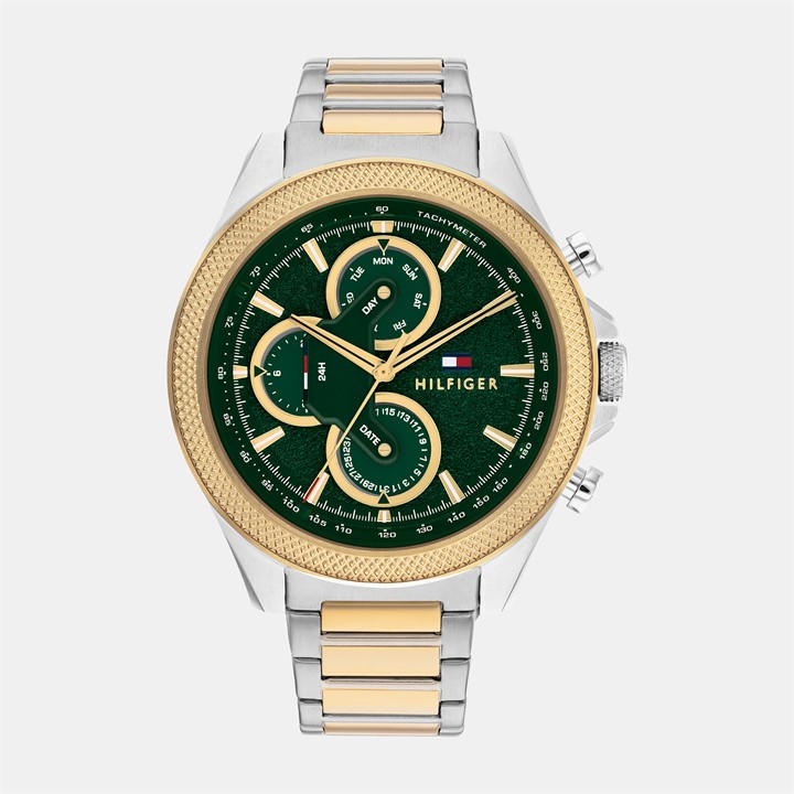 Tommy Hilfiger Men's Silver Watch in Size 46, Sports Direct