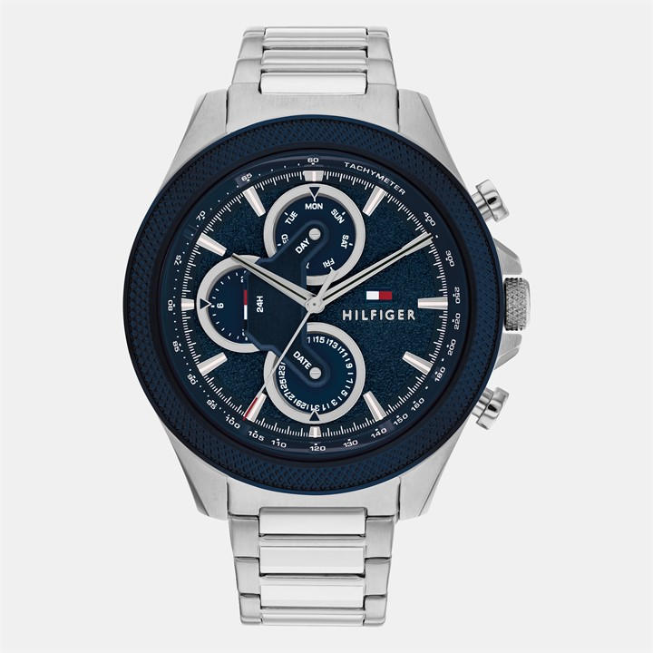 Tommy Hilfiger Men's Blue Watch in Size 46, Sports Direct