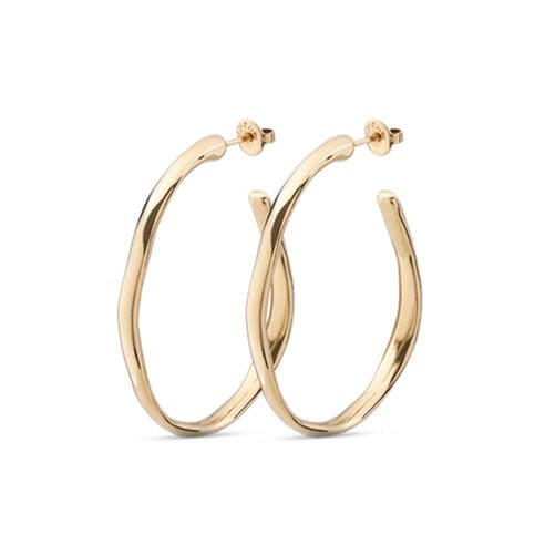 UNOde50 - UNOde50 18k Gold-Plated Hoop Earrings