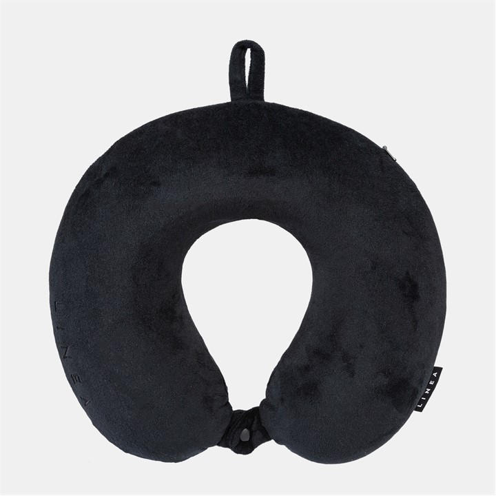 Linea  Black Memory Foam Neck Pillow, Sports Direct