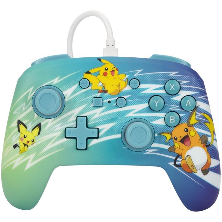 Powera   Enhanced Wired Nintendo Switch Pikachu Evolution Controller, Sports Direct