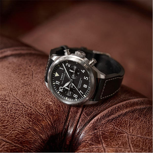 Черно/сребро - Timex - Men's Waterbury Analogue Quartz Watch