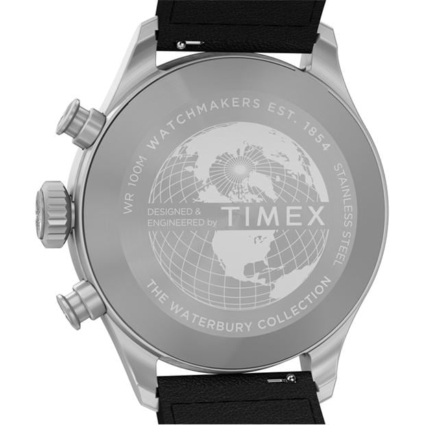 Черно/сребро - Timex - Men's Waterbury Analogue Quartz Watch