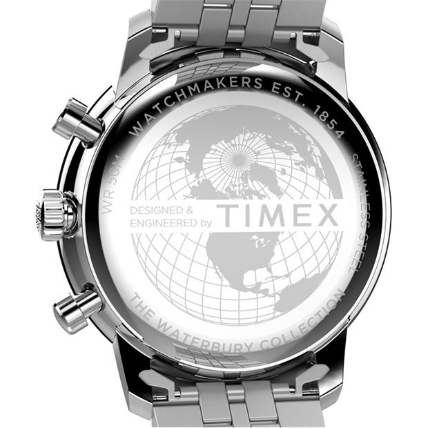 Черно/сребро - Timex - Men's Waterbury Analogue Quartz Watch