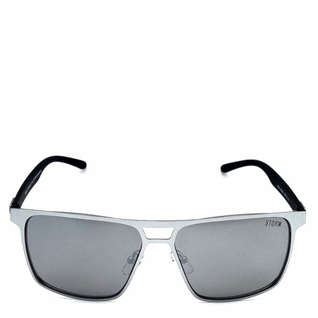 Silver - Storm - Men's Aviator Sunglasses