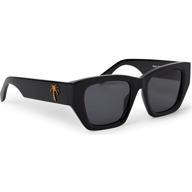Black Dark Grey - PALM ANGELS - Men's Hinkley Rectangle Sunglasses