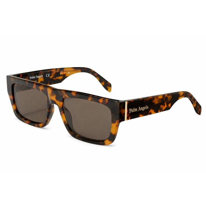 Palm Angels Men's Brown Pixley Rectangle Sunglasses, Sports Direct