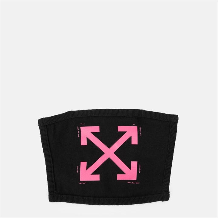 Off White Men's Black Diagonal Stripe Adjustable Face Mask, Sports Direct
