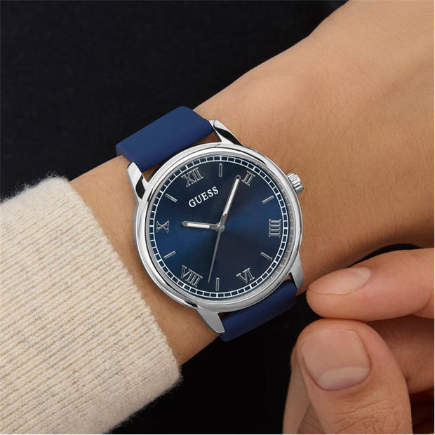 Black/Silver - Guess - Men's Chandler Analogue Quartz Watch