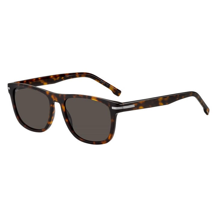Boss Men's Brown Rectangular Round Sunglasses in Size Mens, Sports Direct