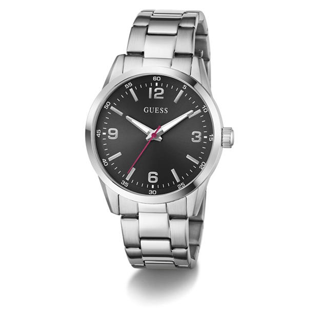 Black/Silver - Guess - Men's Easton Analogue Quartz Watch