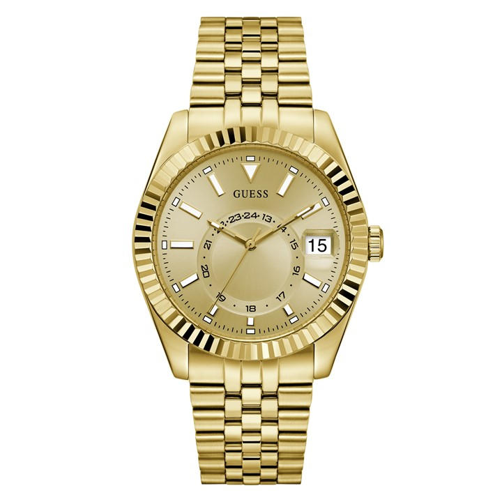 Guess Men's Gold Jaden Quartz Analogue Watch, Sports Direct