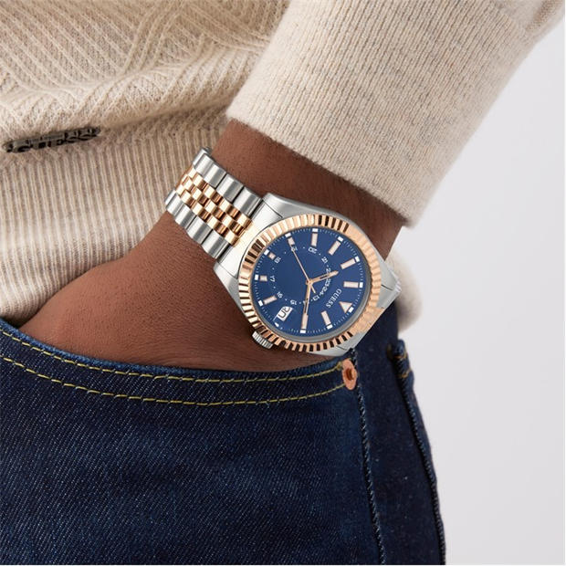 Blue/Silver - Guess - Men's Jaden Quartz Analogue Watch