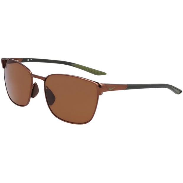 Stn Walnut/Brwn - Nike - Metal Fusion Square Sunglasses