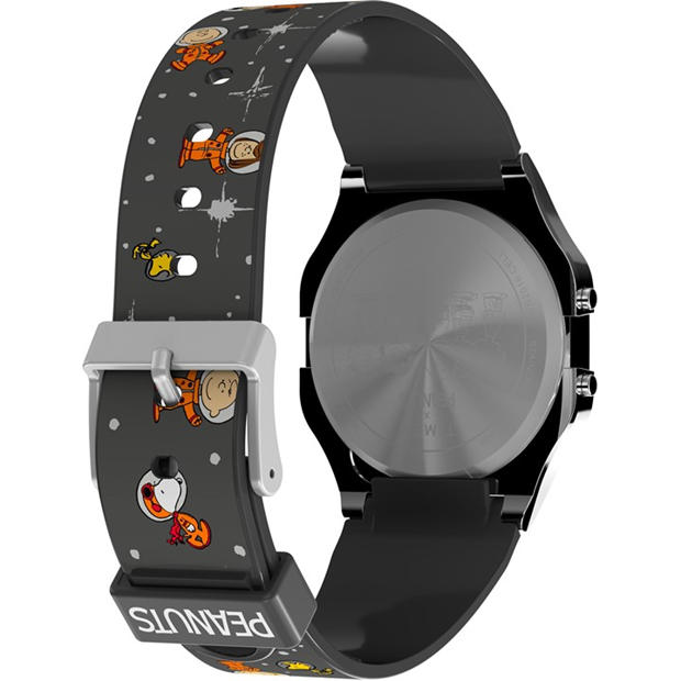Цифрово/Сребърен - Timex - Men's Peanuts Analogue Quartz Watch
